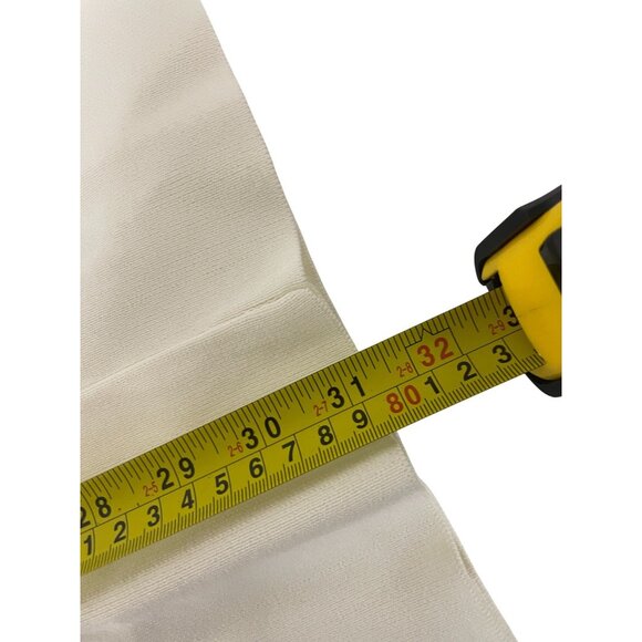 Zara Women Short Knitted Dress Medium M White Bow 3/4 Sleeves 2142/201 NWT - Picture 14 of 15